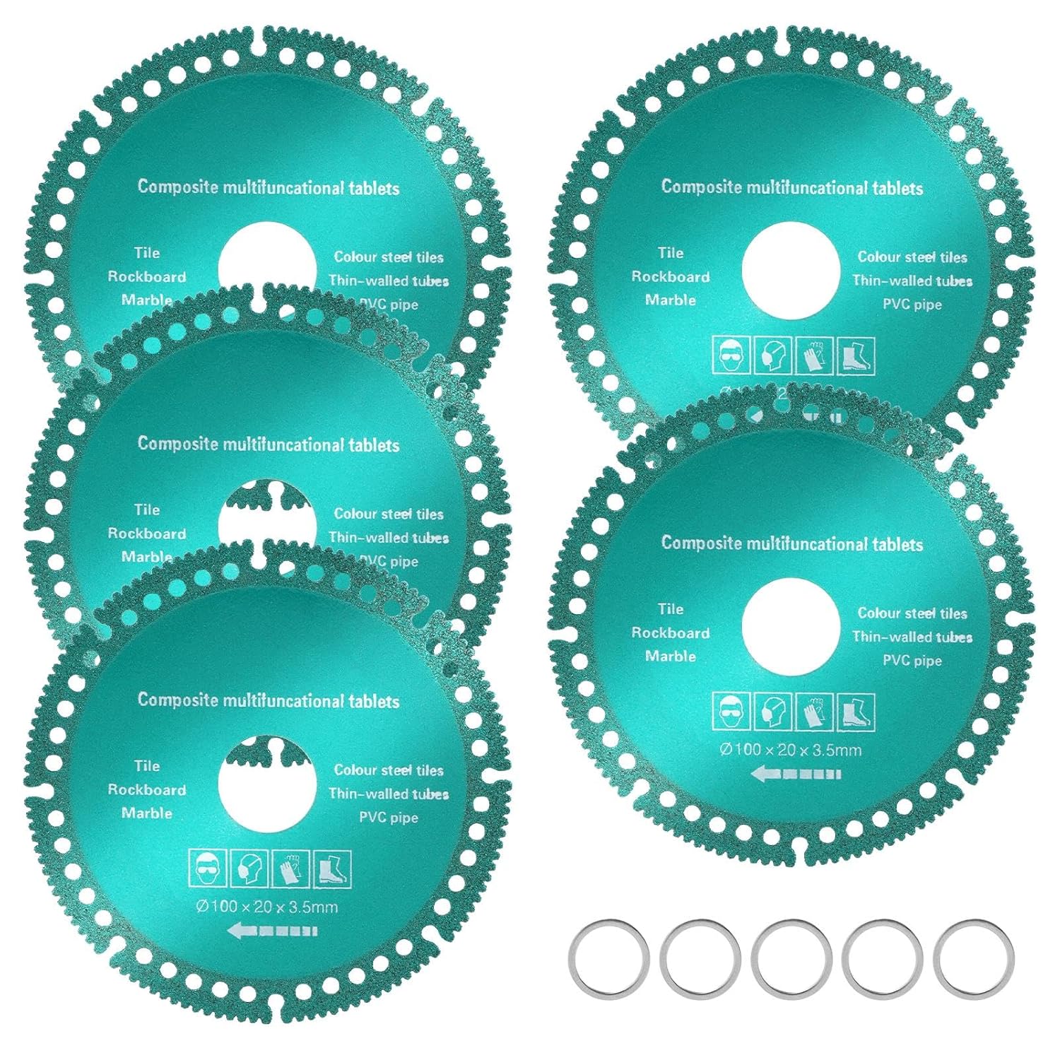 5Pcs 4 Inch Indestructible Grinder Discs - Cut Everything in Seconds!