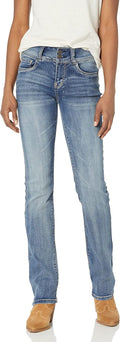 WallFlower Slim Bootcut Mid-Rise Jeans with Soft Stretch Comfort