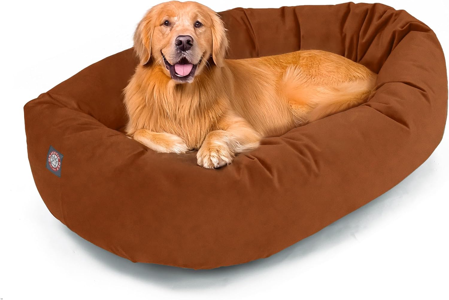 Majestic Pet 40 Inch Suede Shredded Memory Foam Dog Bed