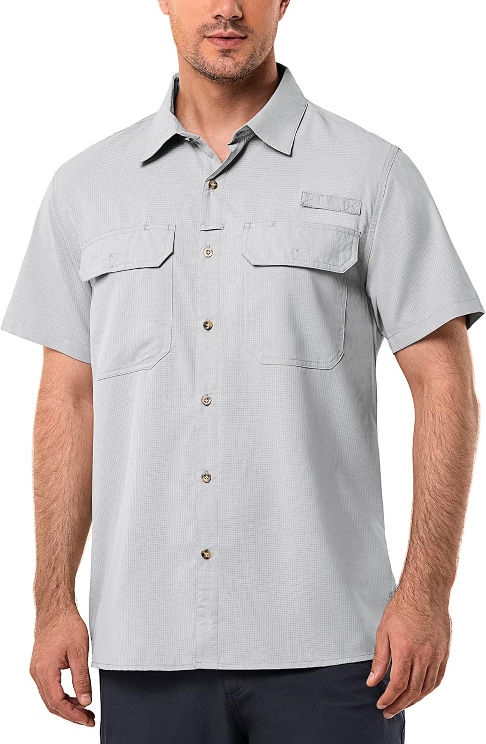 33,000ft Men's UPF 50+ UV Short Sleeve Hiking Fishing Shirt