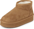 Girl's Mini Ankle Platform Boot Faux-Fur Lined - Warm, Easy On