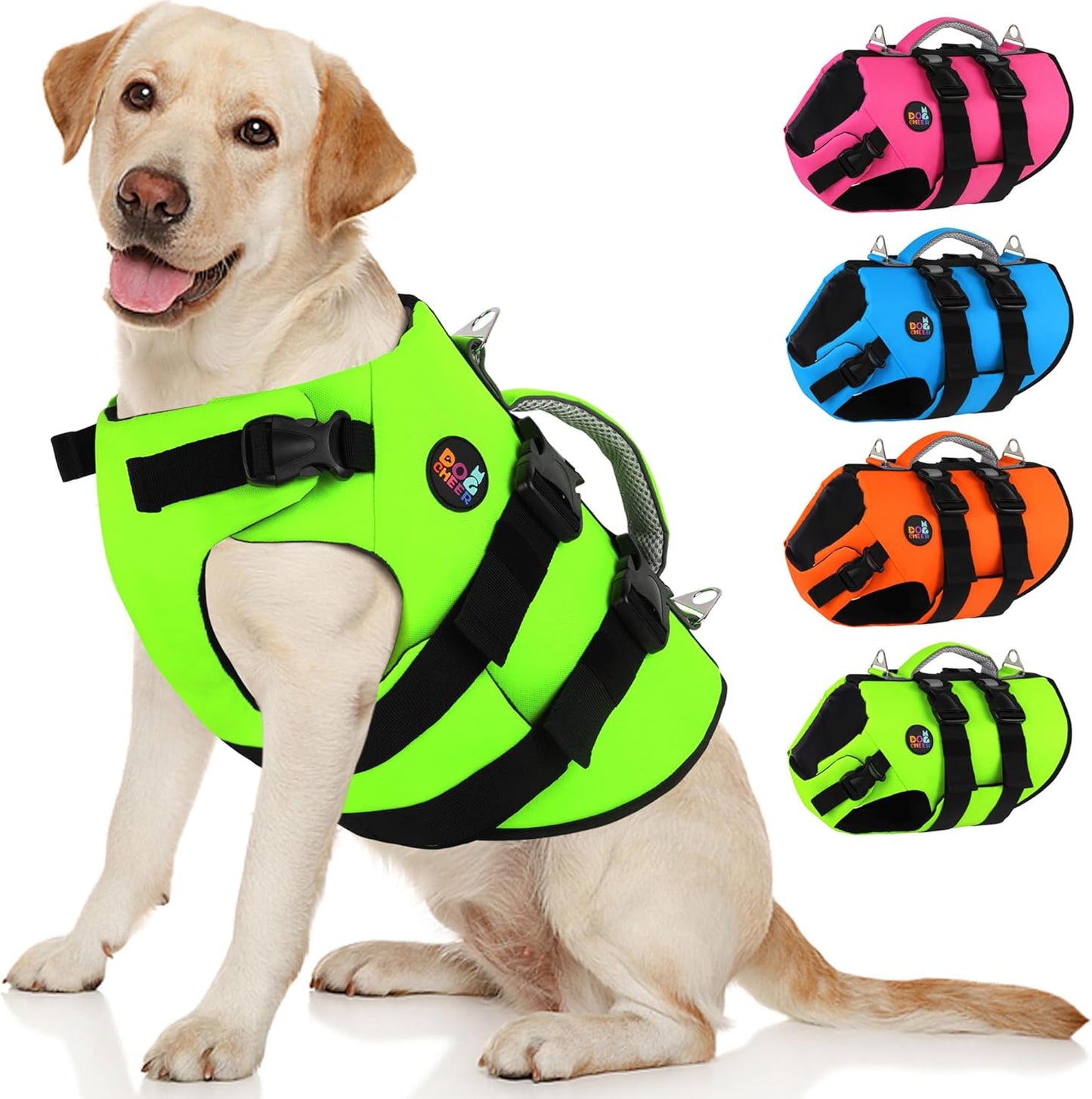 Dogcheer Dog Harness Life Jacket for Safe Swimming Adventures