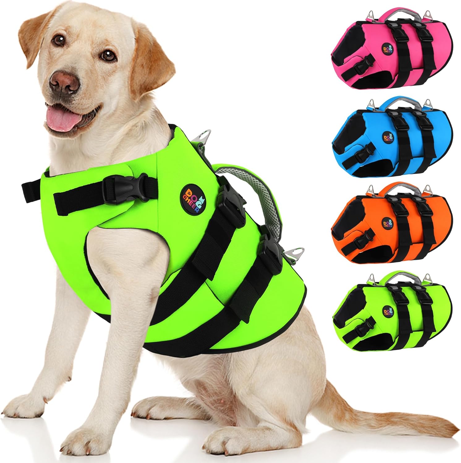 Dogcheer Dog Harness Life Jacket for Safe Swimming Adventures