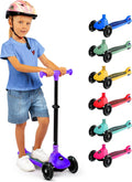 Kids 3-Wheel Foldable Scooter with LED Wheels - Up to 110 lbs
