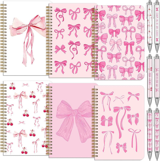 Cute Spiral Notebook Set with Retractable Pens - Resurhang