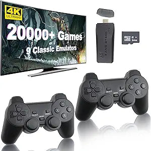Wireless Retro Game Console with 20,400+ Games and 4K HDMI Output