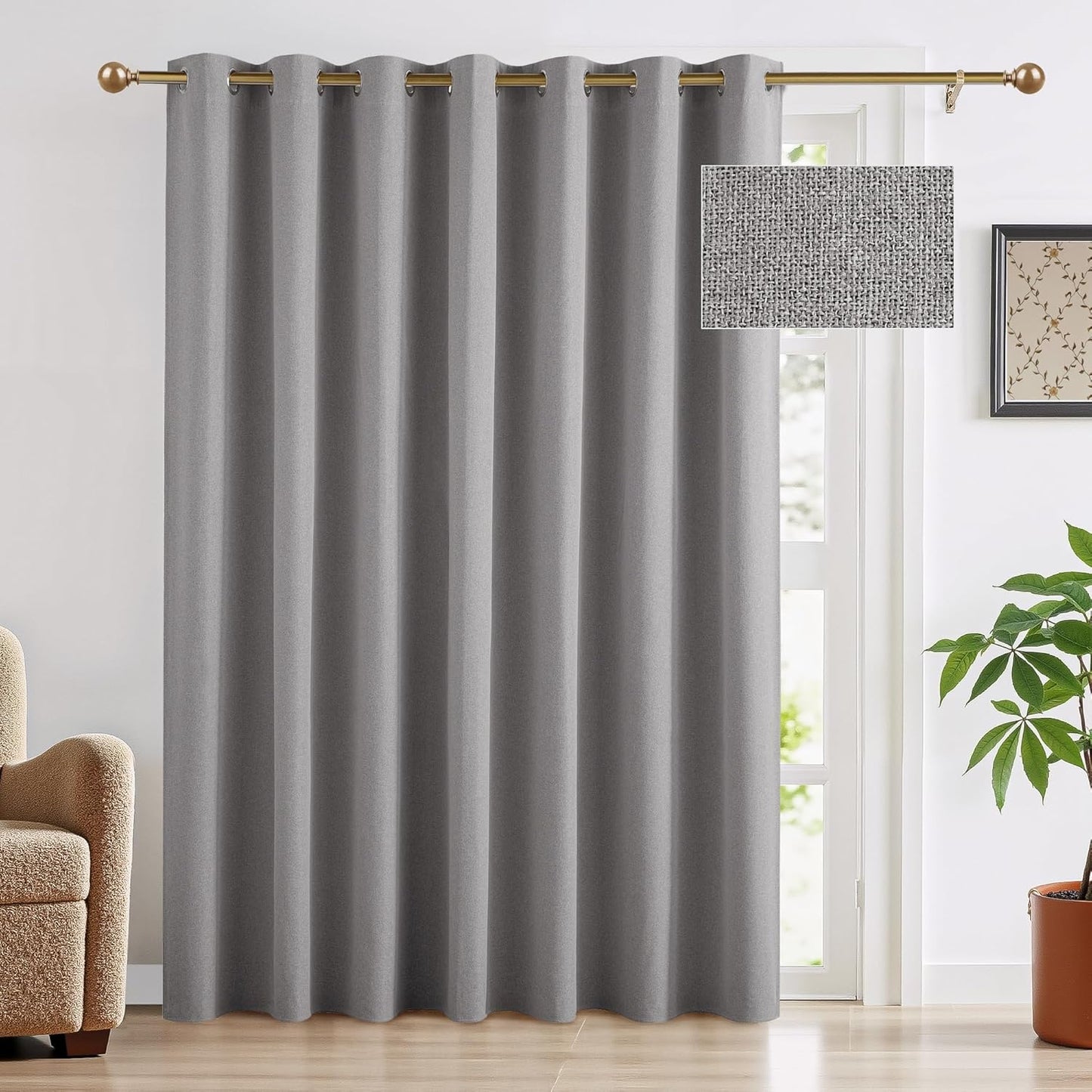 RYB HOME Full Blackout Curtains for Bedroom and Living Room