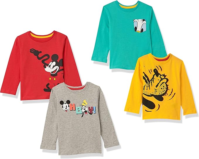 Disney Marvel Star Wars Boys Long-Sleeve T-Shirts Pack of 4
