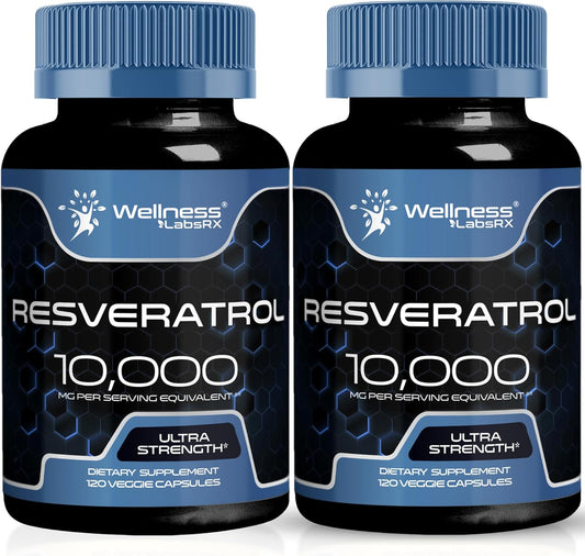 Resveratrol 1000mg Capsules - Powerful Antioxidant Support