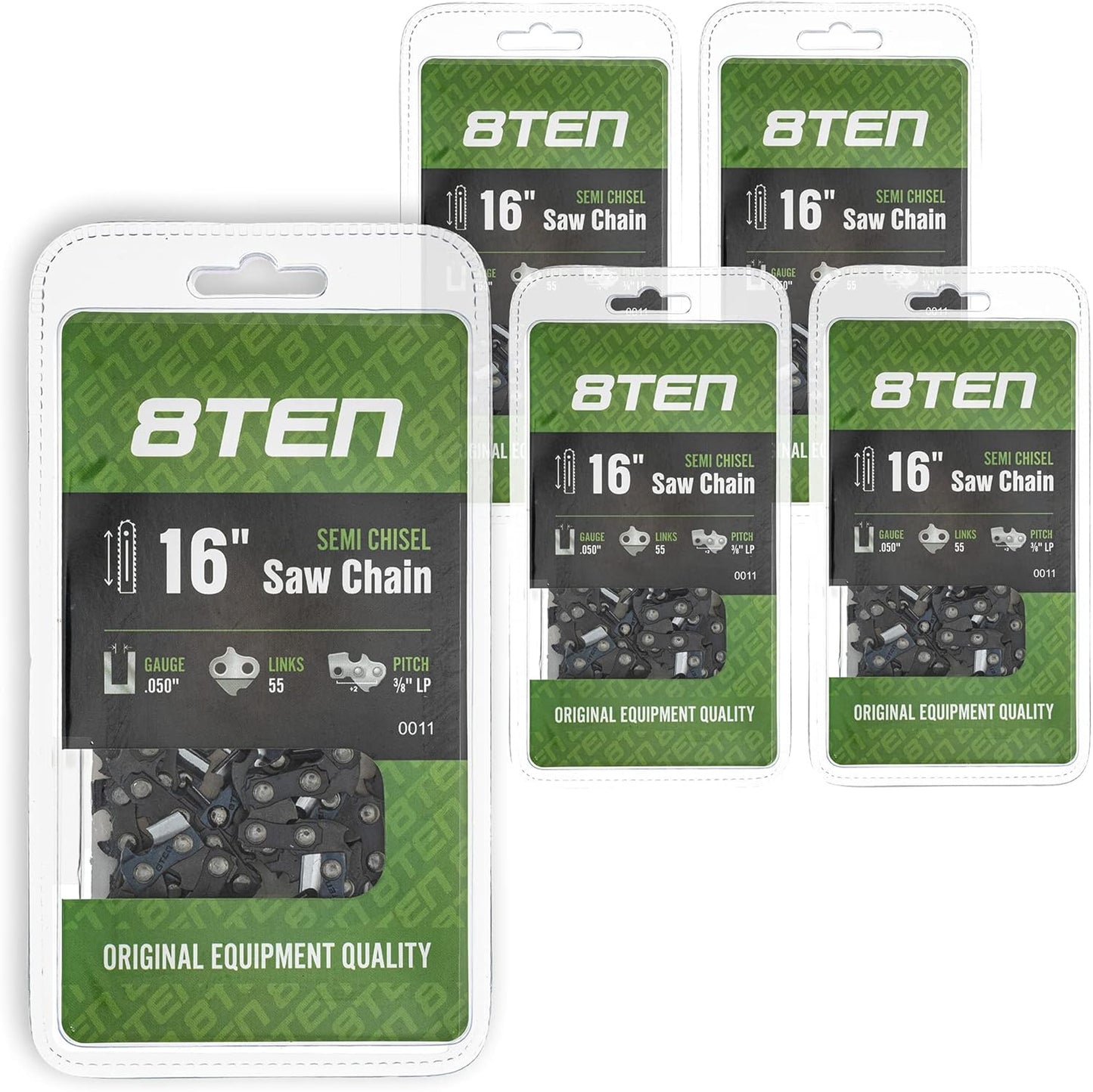 8TEN Chainsaw Chain for Stihl and McCulloch Models - 5 Pack