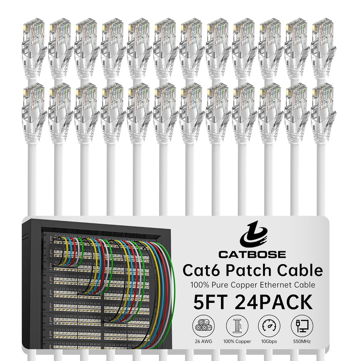 5 Feet Cat6 Patch Cables for High Speed Networking Needs