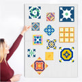 BXI Quilt Design Wall Flannel Panels, 4 Pack - Portable Quilting Wall
