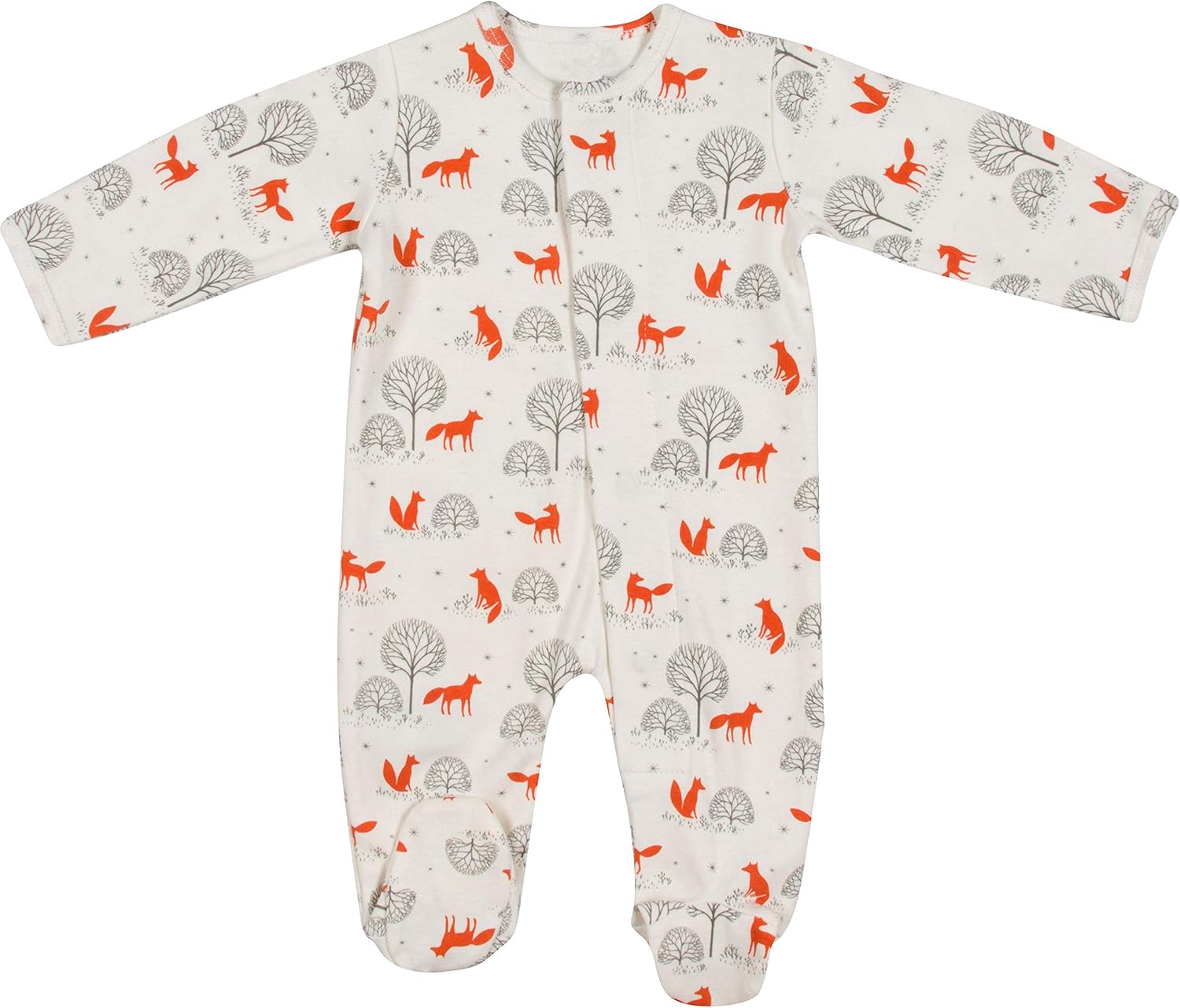 Magnetic Baby Footie Pajamas - 100% Organic Cotton Comfort