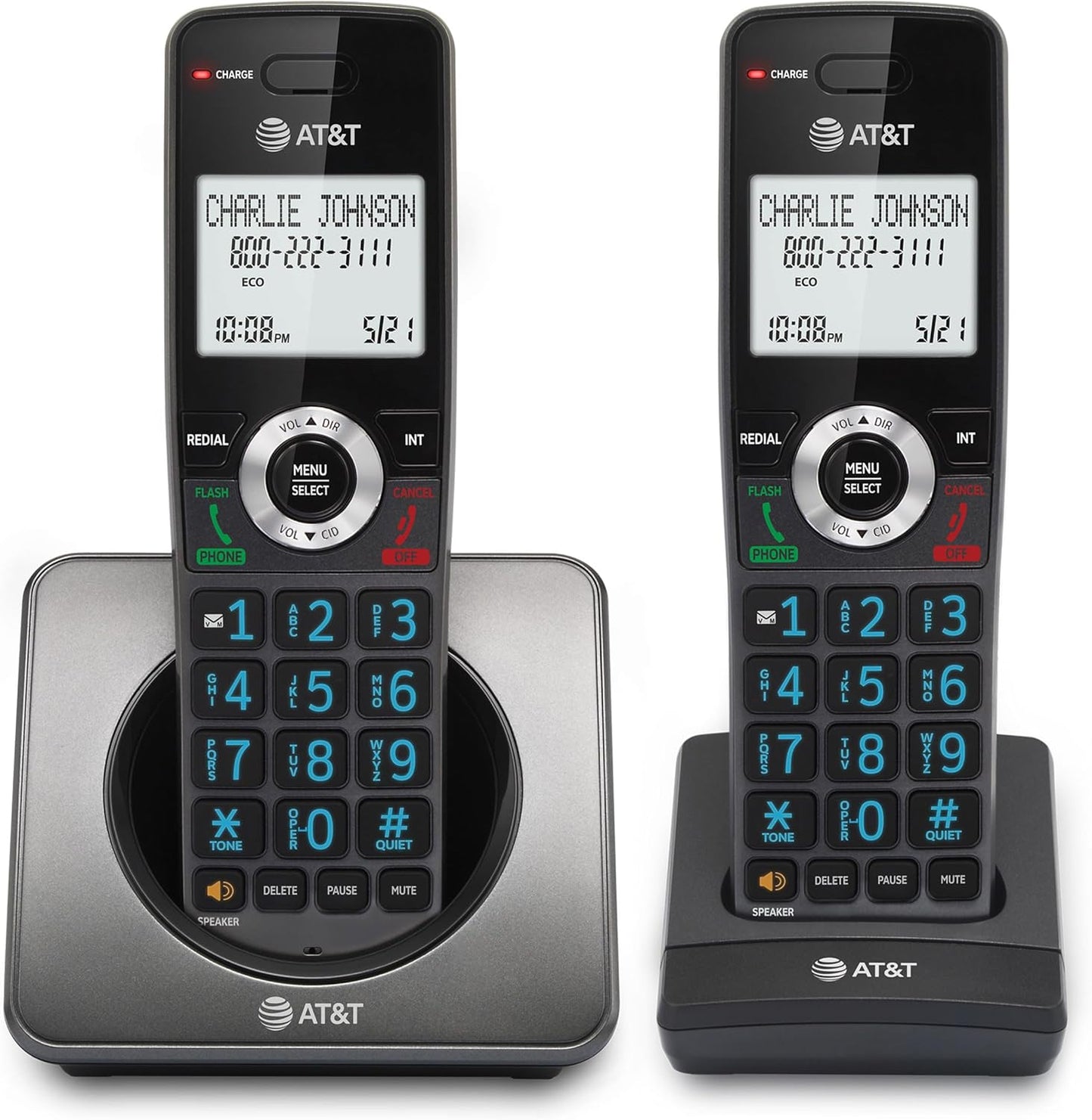 DECT 6.0 Cordless Home Phone with Call Block & Speakerphone