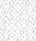Grey Modern Peel and Stick Wallpaper 17.3in x 512in - Removable Vinyl