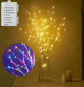 Lighted Birch Branches 30in with 100 Multi Color and Warm White LED