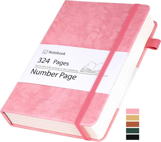 Yoment Leather Journal Notebook 324 Pages A5 - Thick & Stylish!