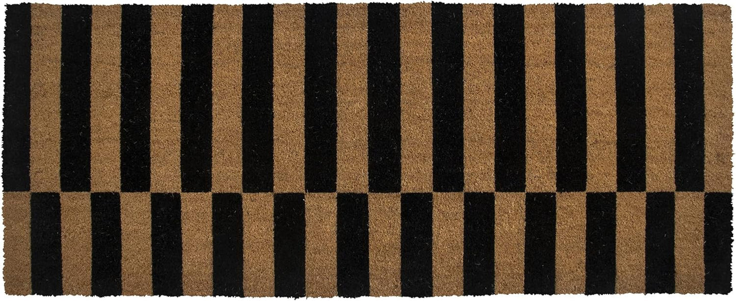 Entryways Alternating Doormat: Stylish 24x60 Coir Mat