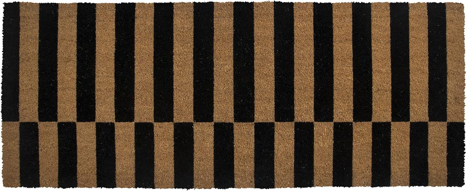 Entryways Alternating Doormat: Stylish 24x60 Coir Mat