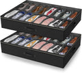 Under Bed Shoe Storage Organizer 2 Pack - Holds 32 Pairs, Foldable