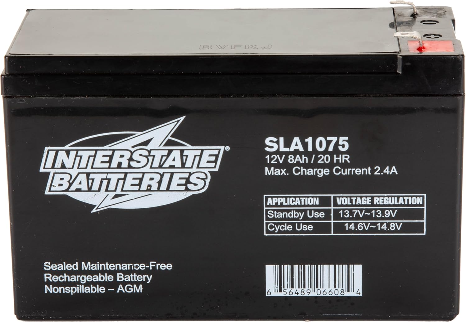 Interstate Batteries 12V 8Ah SLA1075 Battery for UPS Systems