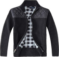 Gioberti Boy's Knitted Full Zip Cardigan Sweater - Warm Lined