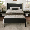 Allewie Twin Size Platform Bed Frame with Wooden Headboard