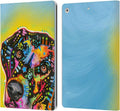 Dean Russo Labrador Dogs Leather Wallet Case for iPad 10.2 - Durable