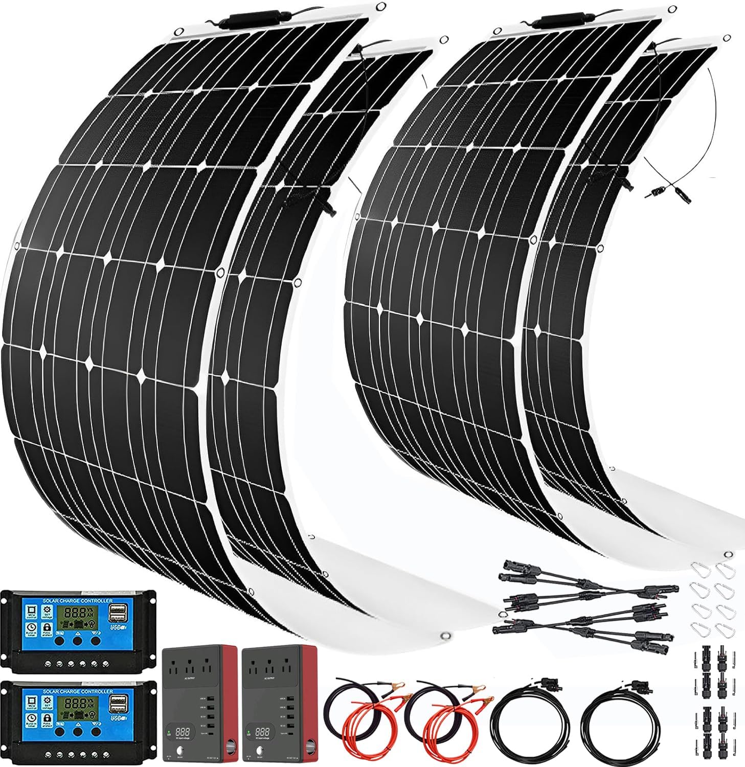 2000 Watt Solar Panel Kit for Efficient Battery Charging Needs