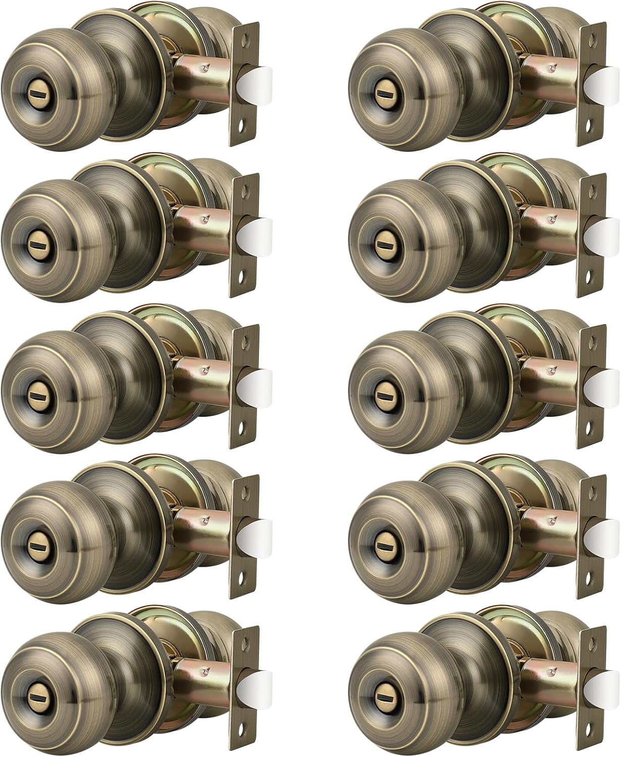 Probrico Privacy Door Knobs for Bedroom and Bathroom Use
