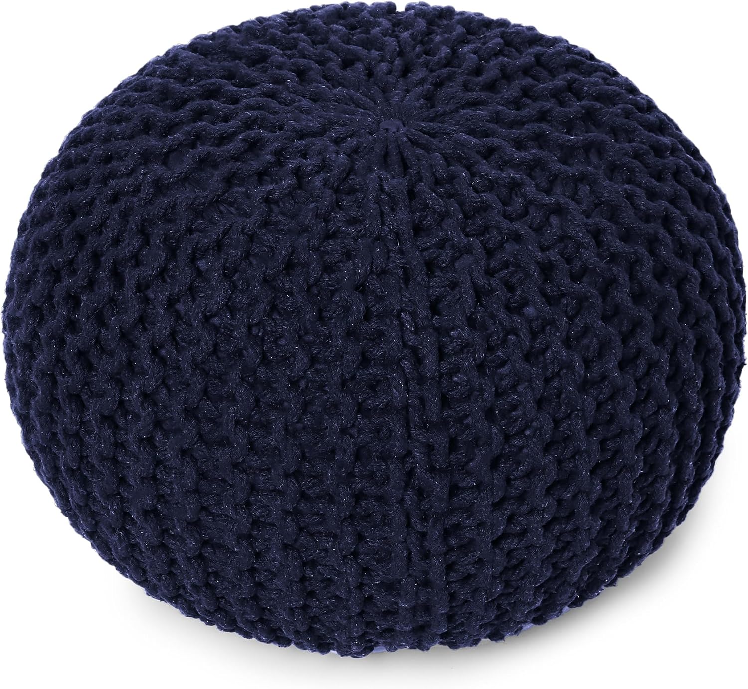 Round Pouf Foot Stool Bean Bag Ottoman - Handmade Boho Pouffe