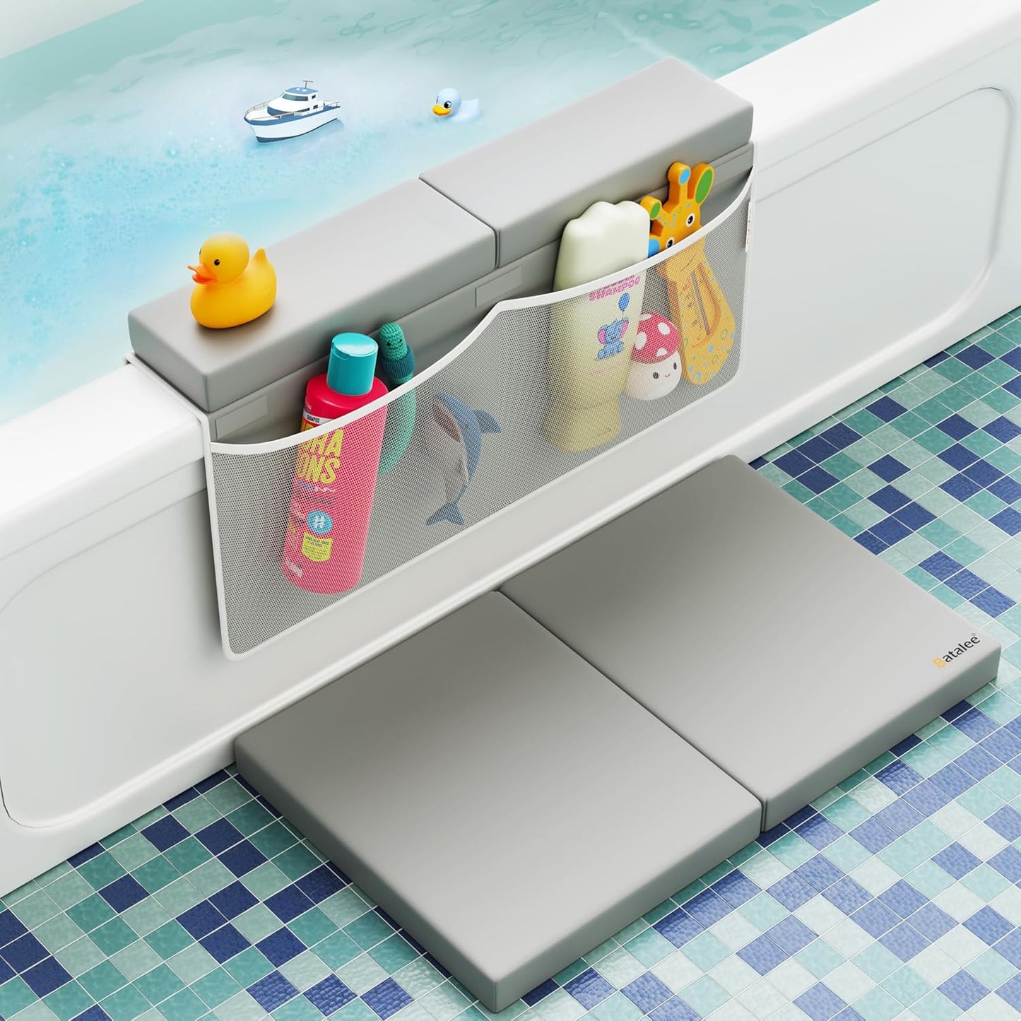 Premium Bath Kneeler and Elbow Rest Pad Set for Parents