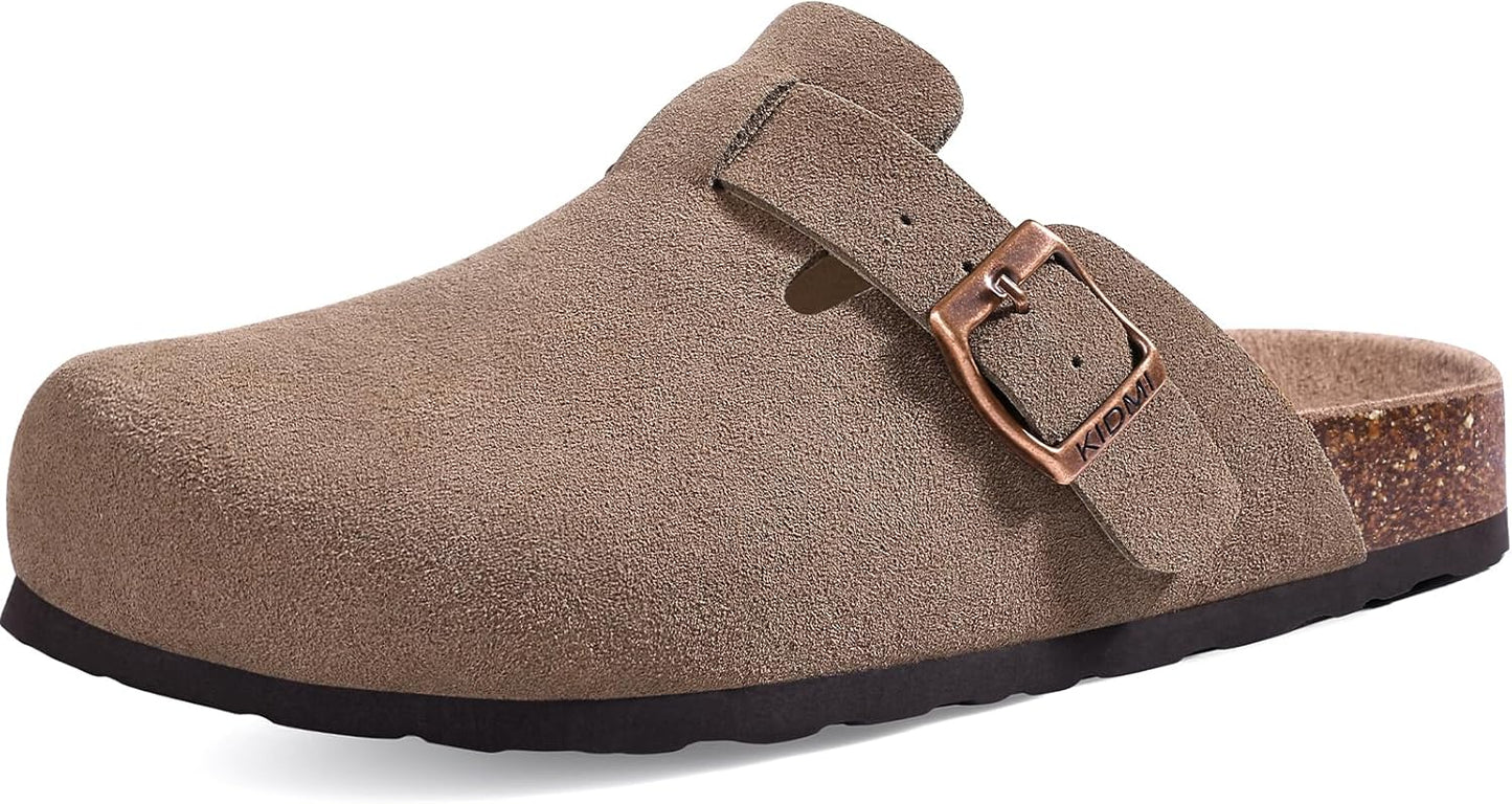 Vegan Suede Clogs with Arch Support for Ultimate Comfort