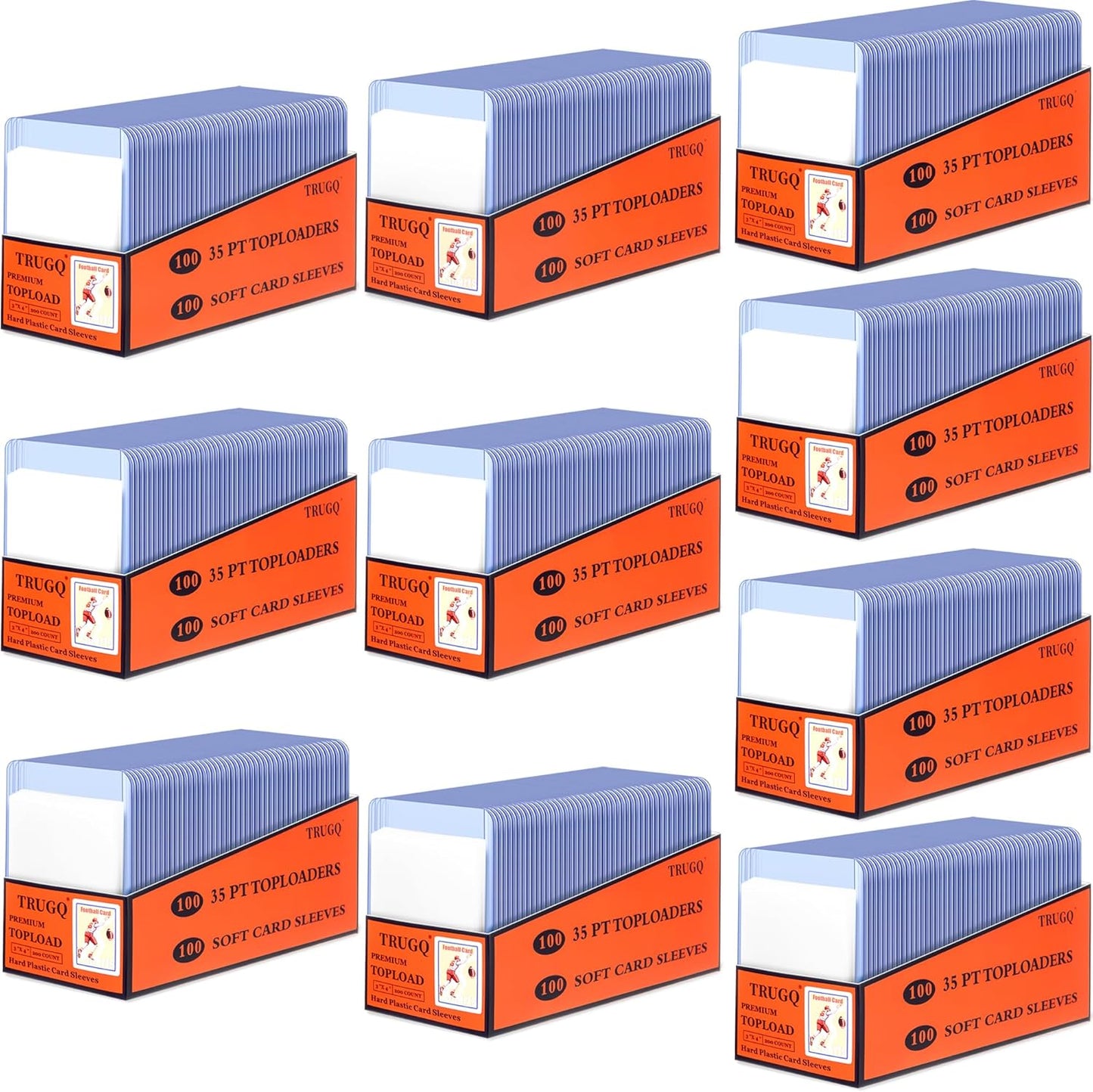 TRUGQ 2000 Card Sleeves Top Loads for Trading Cards