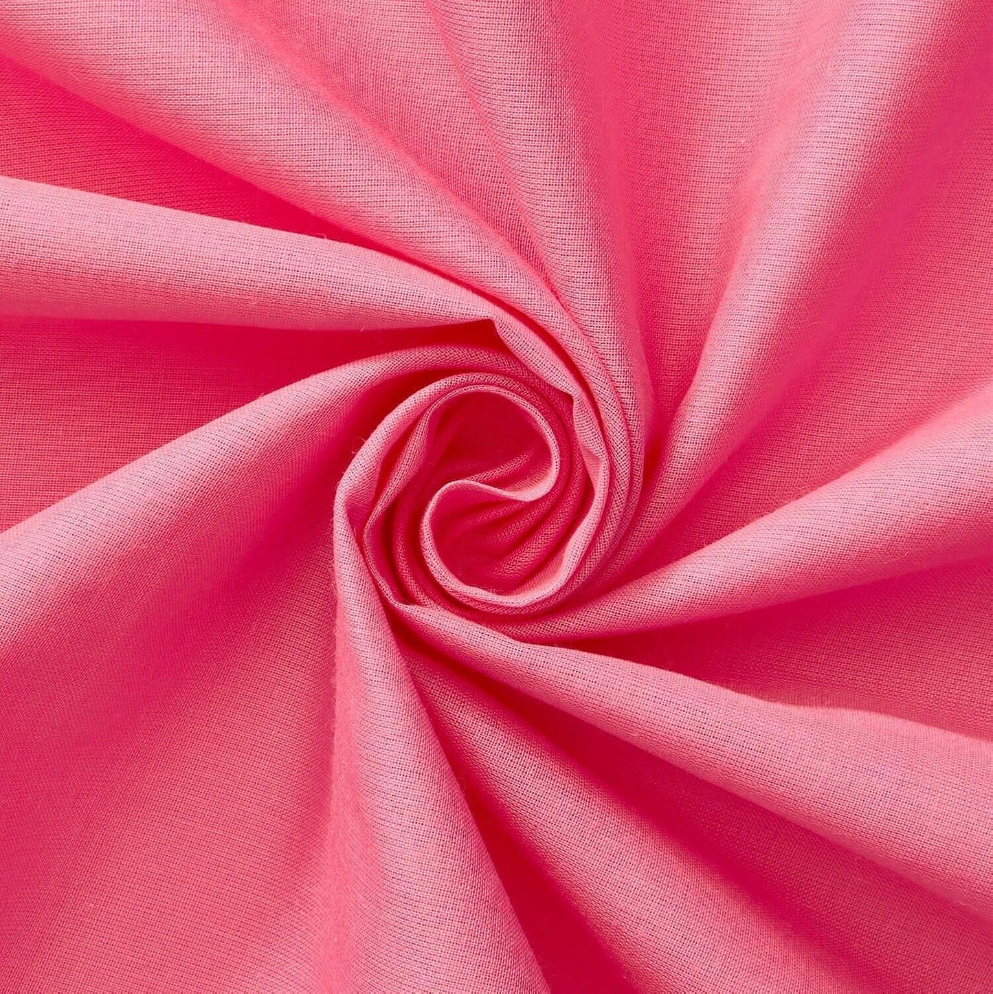 100% Cotton Voile Fabric Solid Pattern in Candy Pink - 5 Yards