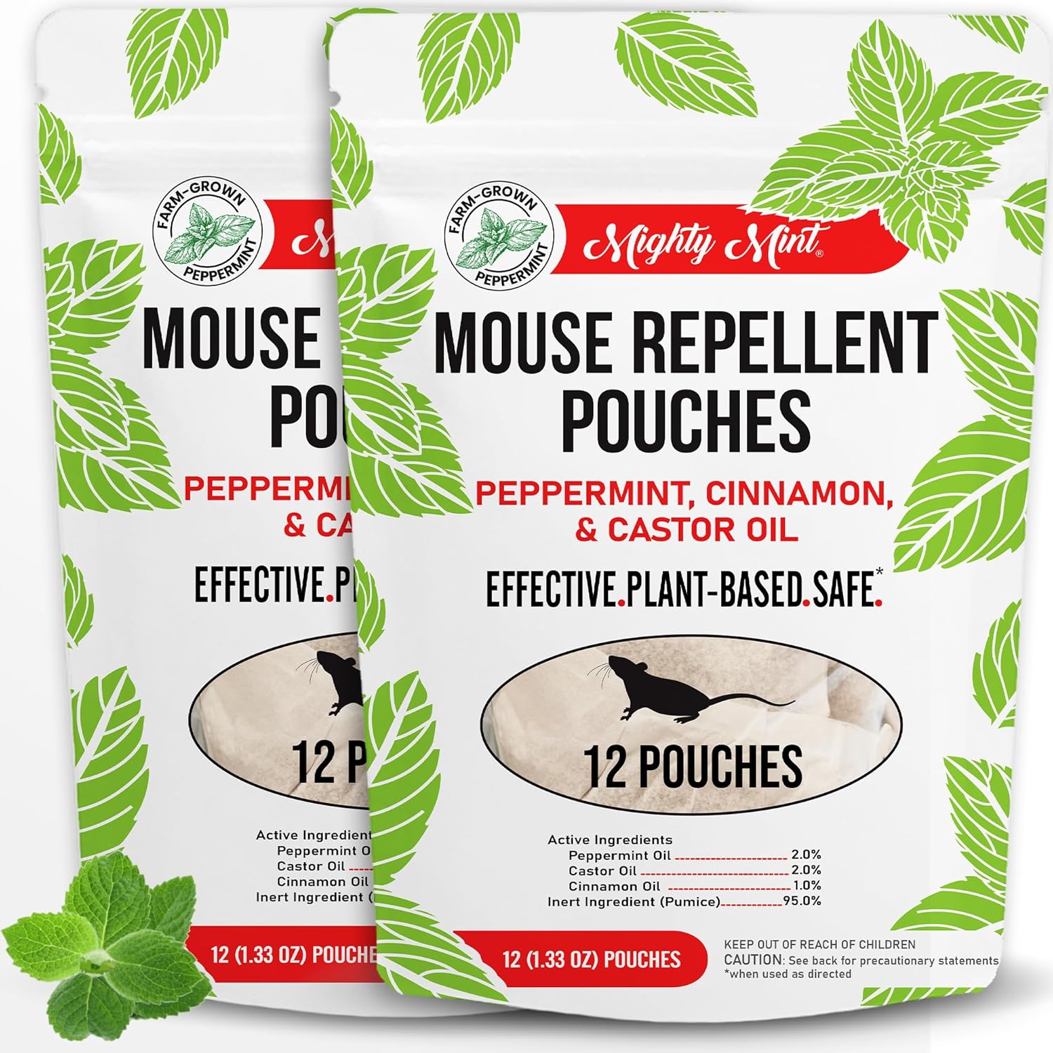 Mighty Mint Mouse Repellent Pouches for Natural Rodent Control