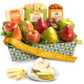 Get Well Soon Cheese and Nuts Classic Fruit Basket - Thoughtful