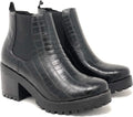 Soda Top Shoes Jaber Ankle Boot with Chunky Heel and Gore