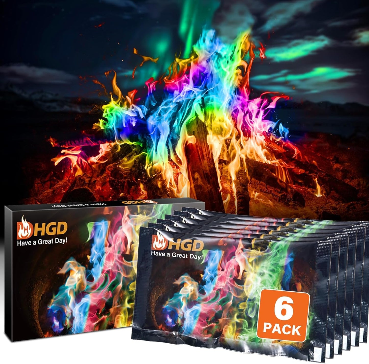 Vivid Flames 6-Pack: Transform Your Campfire!