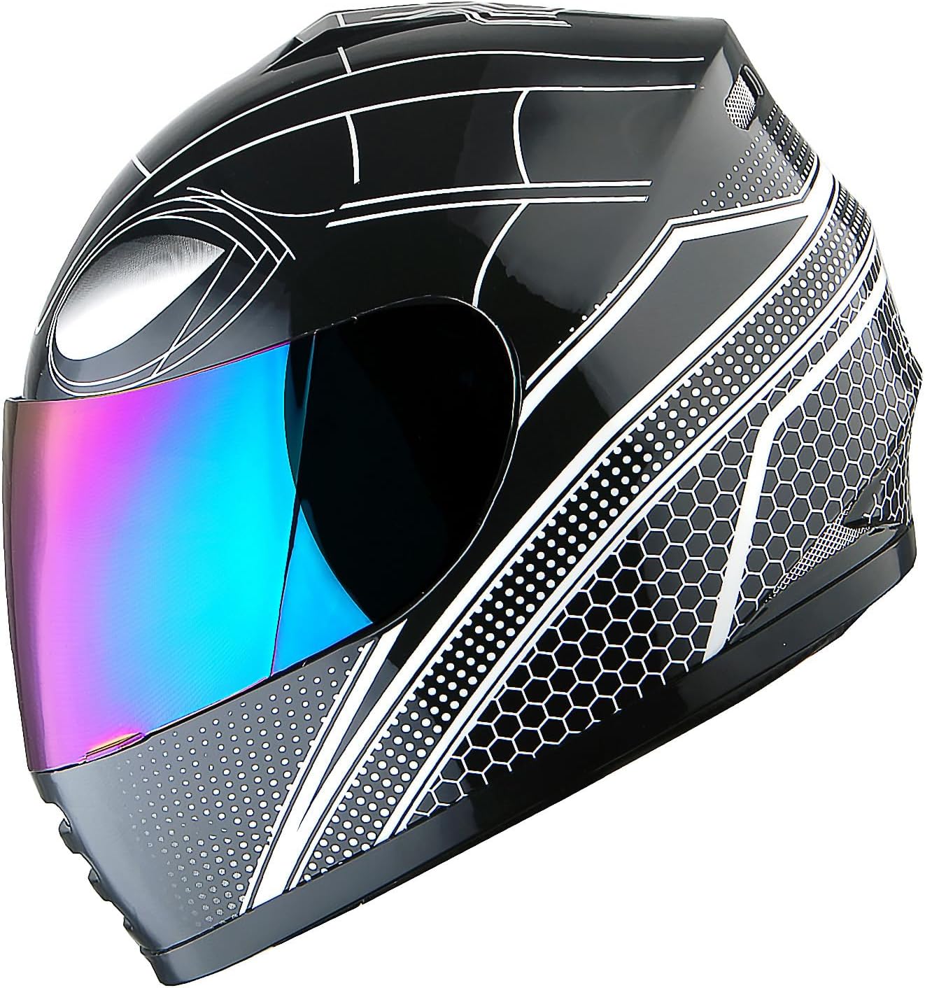 WOW Motorcycle Full Face Helmet for Youth and Kids Safety