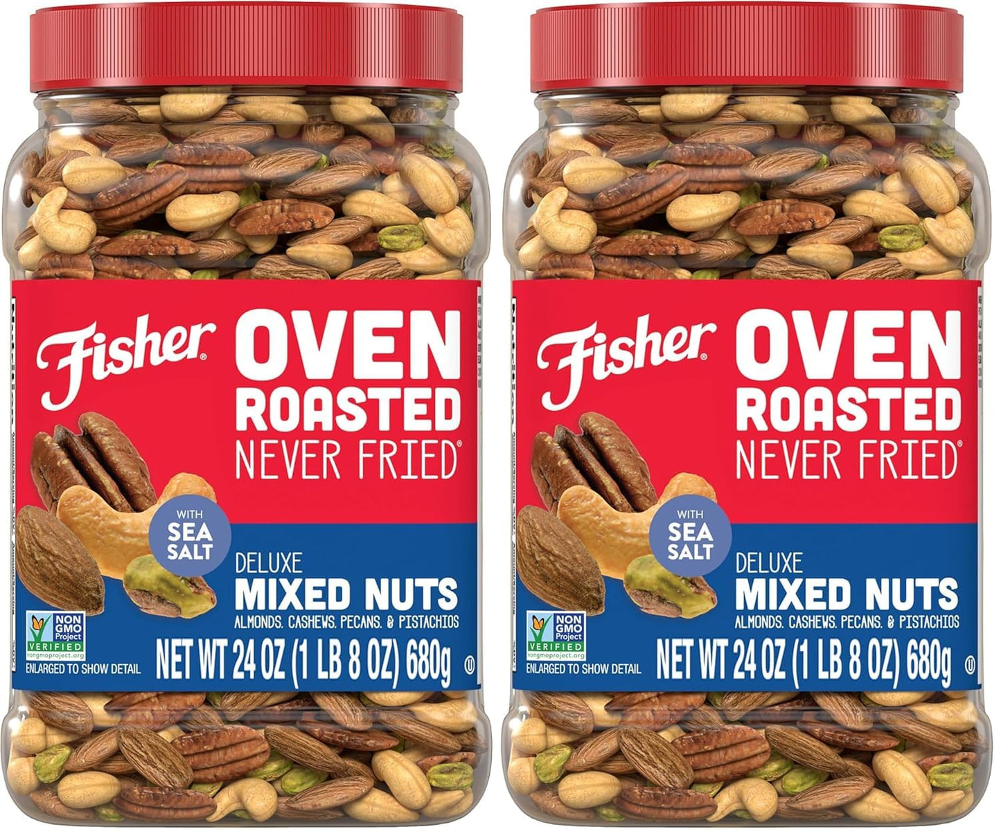 Fisher Oven Roasted Deluxe Mixed Nuts - Healthy Snack Choice