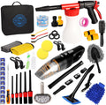 55Pcs Car Cleaning Kit with Handheld Vacuum Cleaner - Full Interior