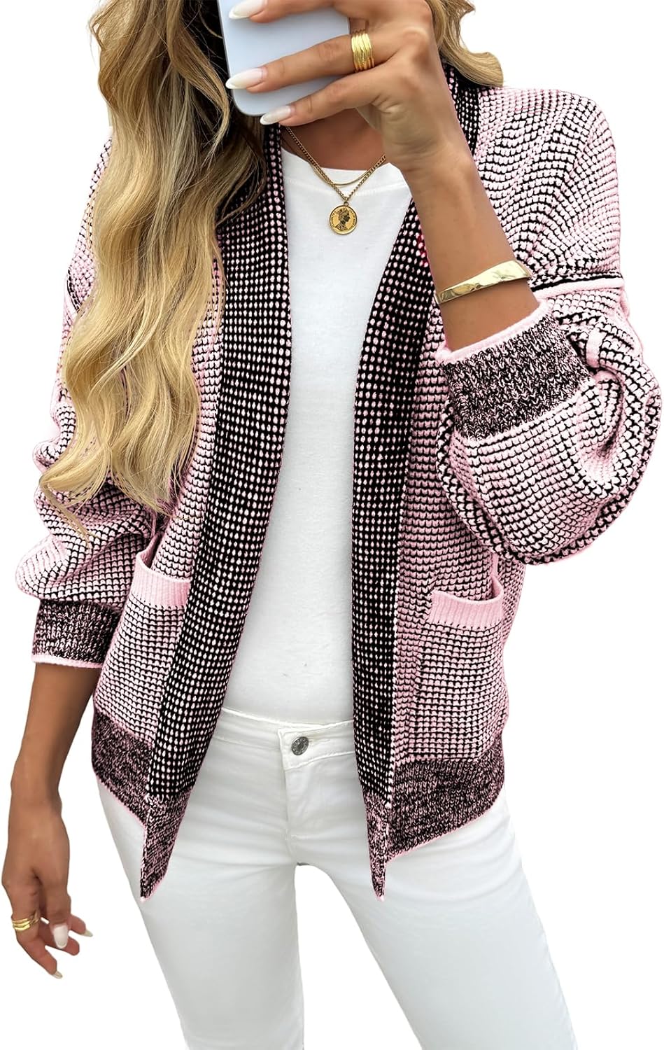 Saodimallsu Womens Open Front Cardigans for Fall Fashion