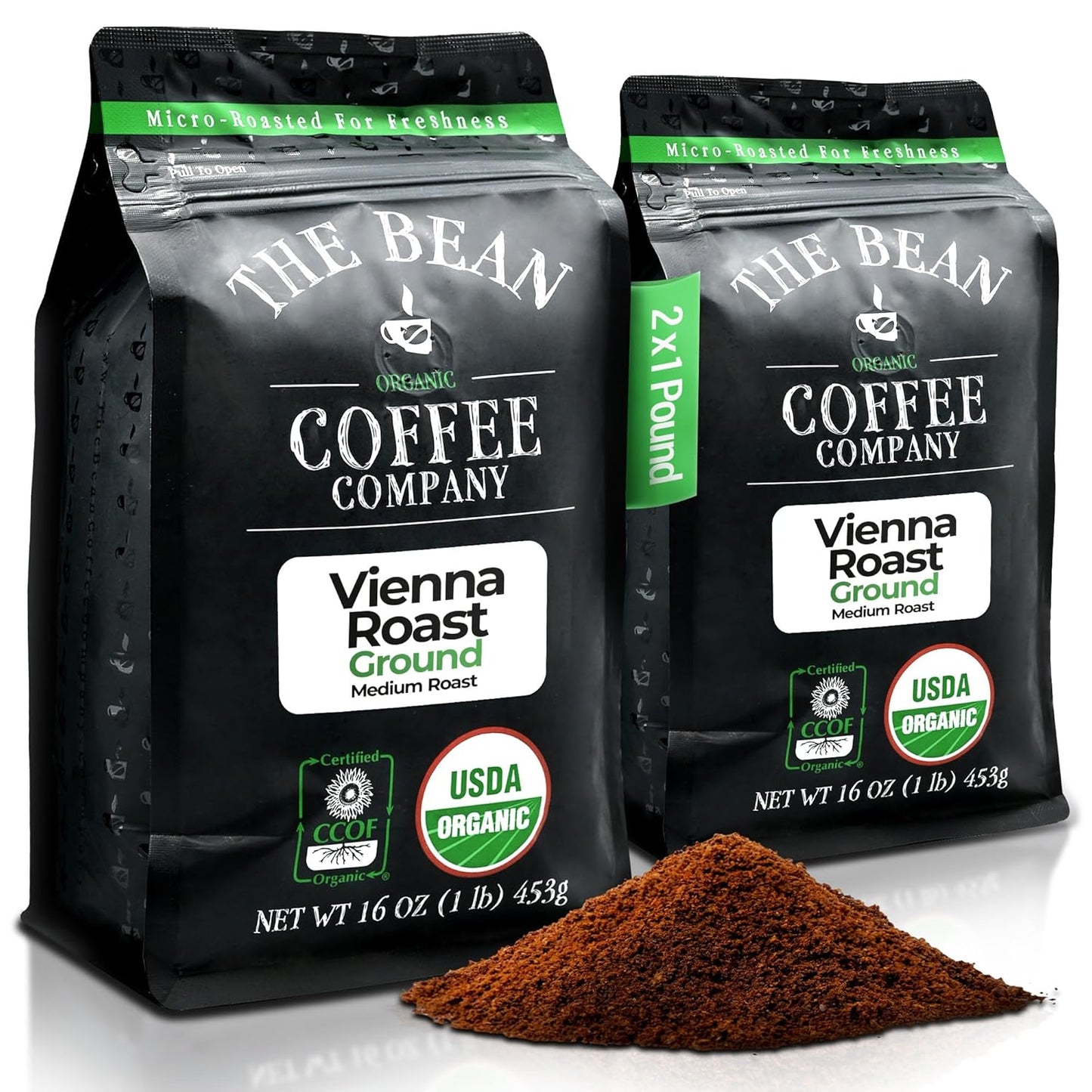 Vienna Roast Organic Ground Coffee - Medium Roast Delight