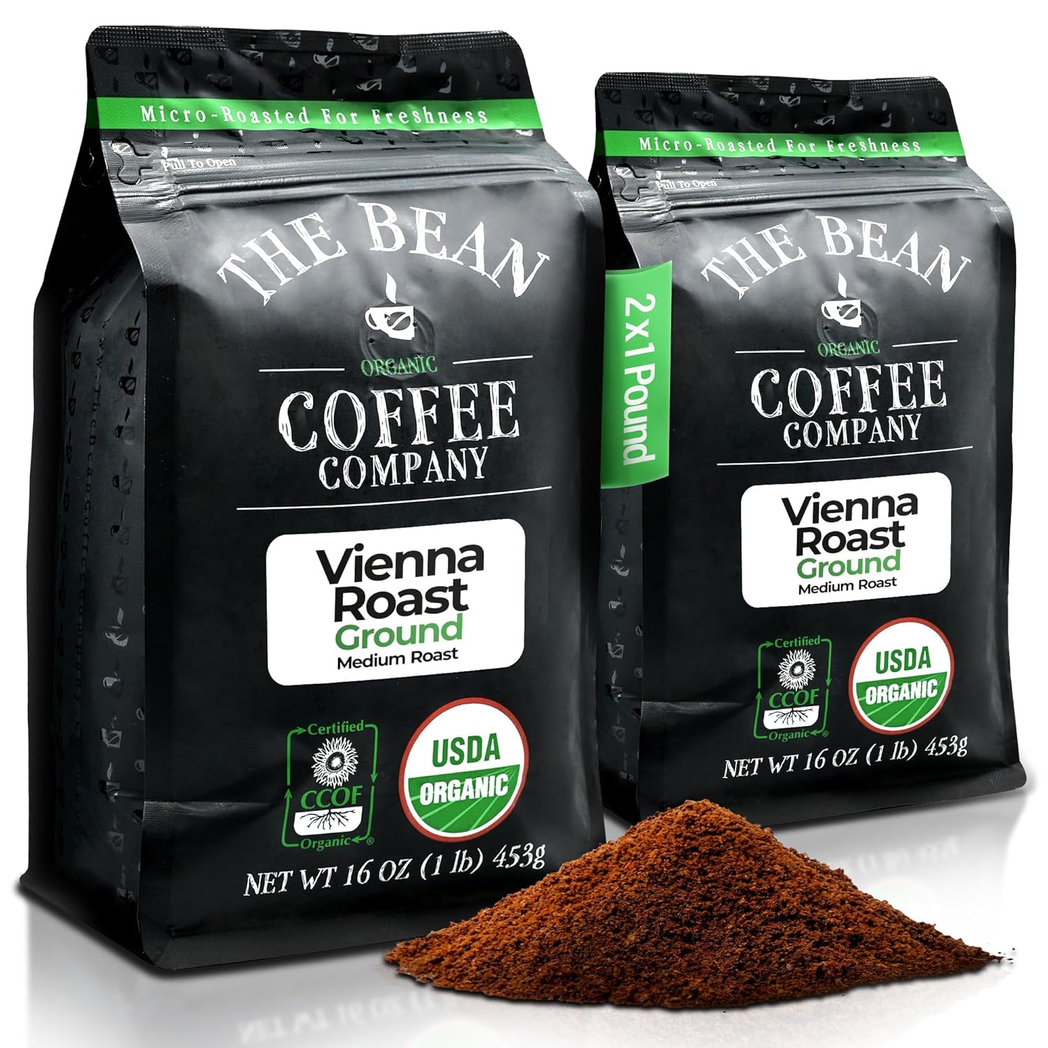 Vienna Roast Organic Ground Coffee - Medium Roast Delight