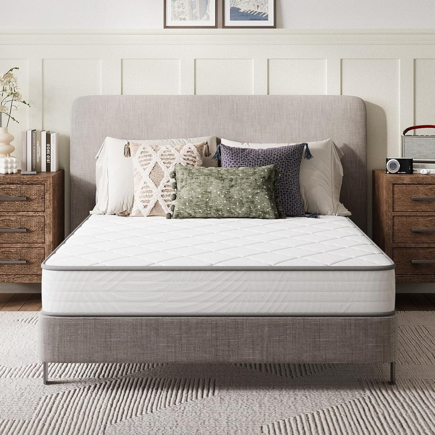 Novilla Twin Mattress 8 Inch Hybrid for Ultimate Comfort & Support