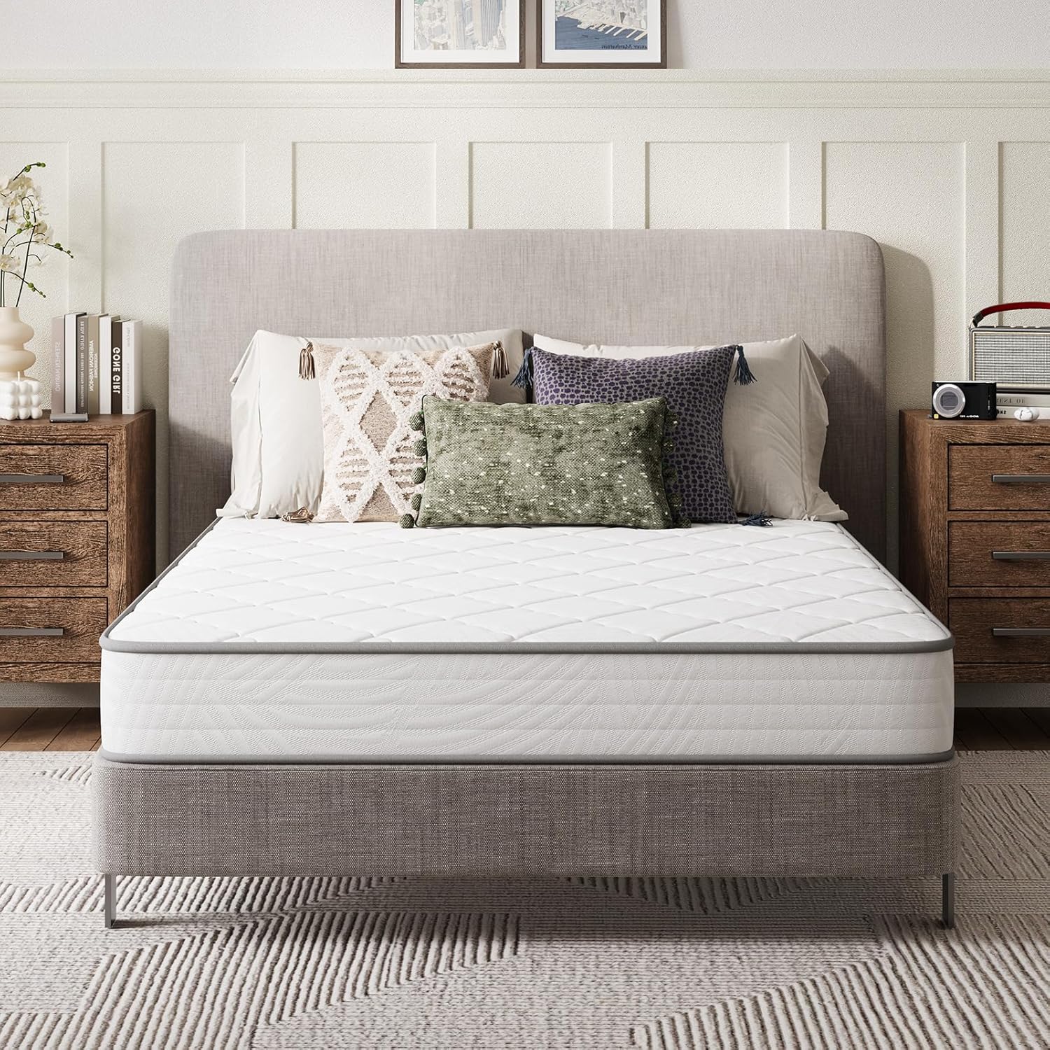 Novilla Twin Mattress 8 Inch Hybrid for Ultimate Comfort & Support
