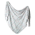 Large Premium Knit Baby Swaddle Receiving Blanket Trout - Soft