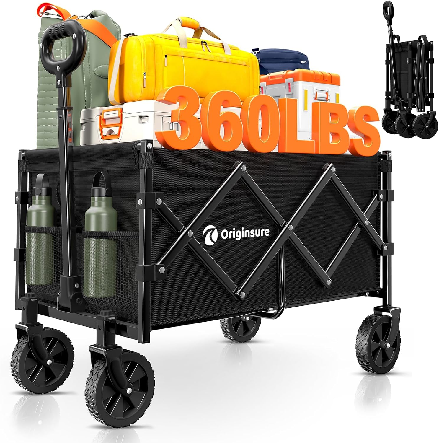 Originsure Collapsible Beach Wagon: Easy Heavy-duty Transport