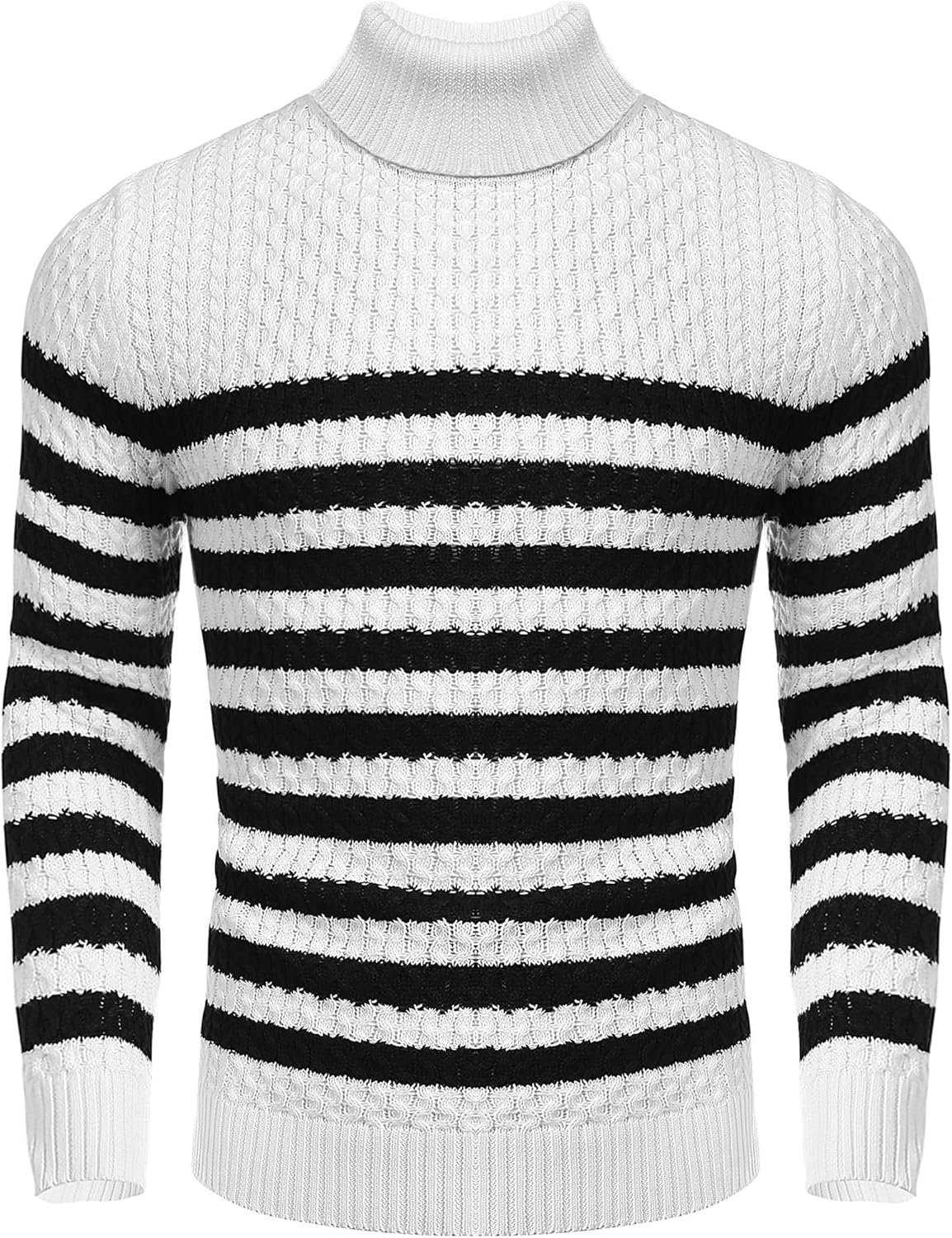 Men's Slim Fit Turtleneck Sweater for Casual Stylish Looks
